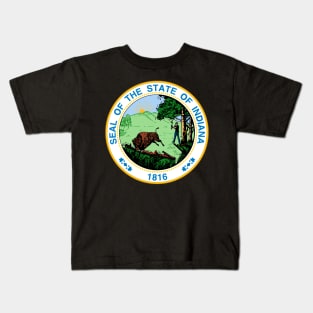 Indiana Coat of Arms Kids T-Shirt